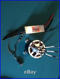 120100 brushless outrunner electric motor 50KV with 22s 380A ESC