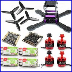 130mm FPV Racing Drone Kit with F3 Flight Controller, 1407 Motors, 20A ESC 2-4S