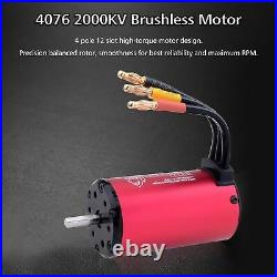 2000KV 4076 Brushless Motor Waterproof 150A ESC with Bec XT60 Plug for 1/8 RC