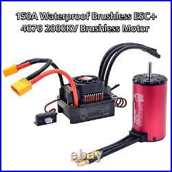 2000 KV 4076 Brushless Motor Waterproof 150A Brushless ESC with BEC XT60 Plug fo