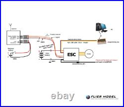 240A Boat ESC 3-12S LiPo 50V Flier for Brushless Motors + USB LINK