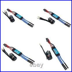 4x Brushless Motor 18A ESC Electronic Speed Controller for 1/24 1/28 RC Car