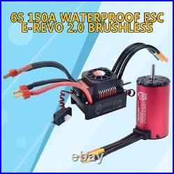 6S 150A Waterproof ESC + Brushless 2000KV Motor For 18 EREVO E-Revo E-Maxx UDCE
