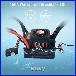6S 150A Waterproof ESC + Brushless 2000KV Motor For 18 EREVO E-Revo E-Maxx UDR