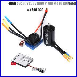 Brushless Waterproof Sensorless Motor 4068 with 120A ESC For 1/8 RC Car Part