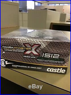 Castle Creations 6S Mamba Monster X 1/8 Sensored ESC with1800 KV Brushless Motor
