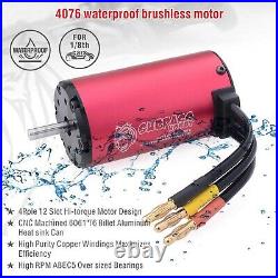For 18 RC Car Truck Buggy Waterproof 4076 2000KV Brushless Motor with 150A ESC