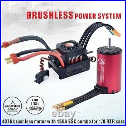 For 18 RC Car Truck Waterproof Combo 4076 2000KV Brushless Motor with 150A ESC