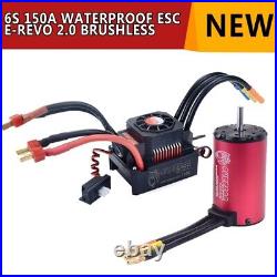 For 1/8 RC Car Truck Waterproof Combo 4076 2000KV Brushless Motor with 150A ESC