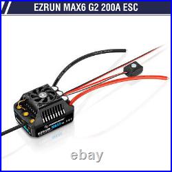 HOBBYWING EZRUN MAX6 G2 ESC Brushless 3-8S Lipo Motor Set for 1/6 1/7 1/8 RC Car