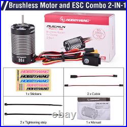 HobbyWing RC Brushless Motor and Esc Combo 60A 2300KV for 1/10 RC Crawler Car