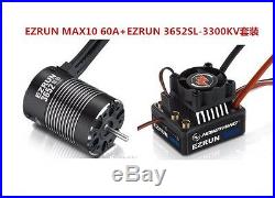Hobbywing EZRUN MAX10 60A Brushless ESC+ Motor for RC 1/10 SUV/Truck/Car F19283