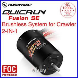 Hobbywing Fusion SE 2in1 Sensored Brushless Motor ESC 40A for 1/10 RC Crawler