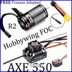 Hobbywing Xerun Axe 550 R2 Crawler Foc Motor/esc Combo Jr Lead Traxxas Adapt