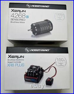 Hobbywing Xerun XR8 Plus ESC & 4268 G2 1900kV 1/8 Sensored Brushless Motor Combo