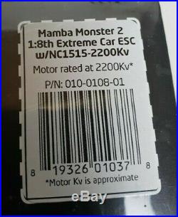 NEW Castle Creations 1/8 Mamba Monster 2 ESC & Sensored 1515 2200kv Motor Combo