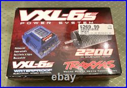 New Traxxas VXL-6s ESC & Brushless 2200Kv Motor Combo x-maxx sledge e-revo t-max