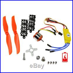 RC 2200KV Brushless Motor 2212-6+30A ESC+Free Mount for rc Air Plane helicopter