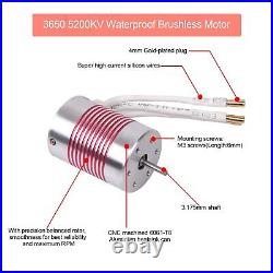 RC Car 110 Scale 3650 5200KV Brushless Motor & 120A ESC & Programming Card PI65