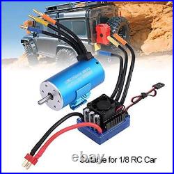 RC Car Motor with ESC, RC Combo 120A Brushless ESC + 3670 2650KV 4 Poles Motor