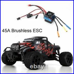 RC Sensorless Brushless Motor 45A ESC Program Card Combo Set For 1/10 RC Car