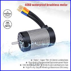 Rocket 4068 Waterproof Brushless Sensorless Motor with120A 150A ESC for 1/8 RC Car