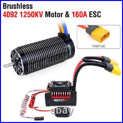 Rocket 4092 4082 4068 Brushless Motor 130A 160A ESC Combo for 1/8 RC Car Truck