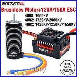 Rocket-RC 4092 4082 Brushless Motor 120A 150A ESC for 1/8 RC Monster Truck Car
