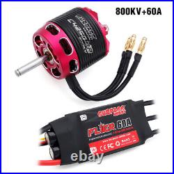 SURPASS HOBBY Brushless Motor 60A 80A ESC Combo Set for RC Fixed Wing Plane