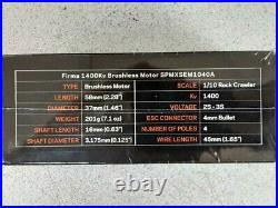 Spektrum Firma 2-in-1 Brushless Crawler Motor/ESC 1400Kv SPMXSEM1040A Brand New