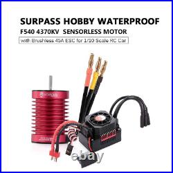 Surpass Hobby F540 4370KV Brushless Motor Waterproof 45A ESC with BEC for 1/10 R