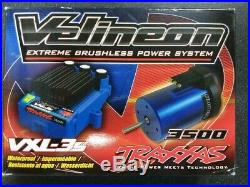 Traxxas 3350R Velineon VXL-3s Brushless ESC with 3500 Motor Power System Brand New