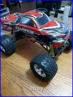 Traxxas Stampede with Upgraded ESC and brushless MOTOR READ