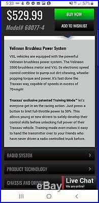 Traxxas VXL electronics combo Brushless motor ESC 2075R Slash Stampede TQI