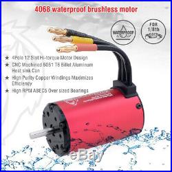 Waterproof 4068 2050KV Brushless Motor with150A ESC Combo For 1/8 RC Racing Car US