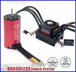 Waterproof 4076 2000KV Brushless Motor with 150A/720A ESC For 18 RC Car Truck
