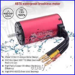 Waterproof 4076 2000KV Brushless Motor with 150A ESC for 18 RC Truck Cars Buggy