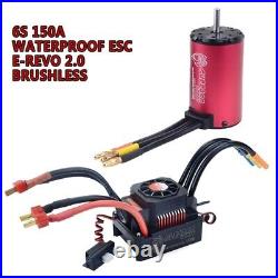 Waterproof Combo 4076 6s 22.2v 2000KV Brushless Motor with150A ESC Fit 1/8 RC Car
